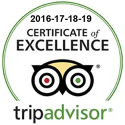 tripadvisor certificate of excellence 2016 2017 2018 2019
